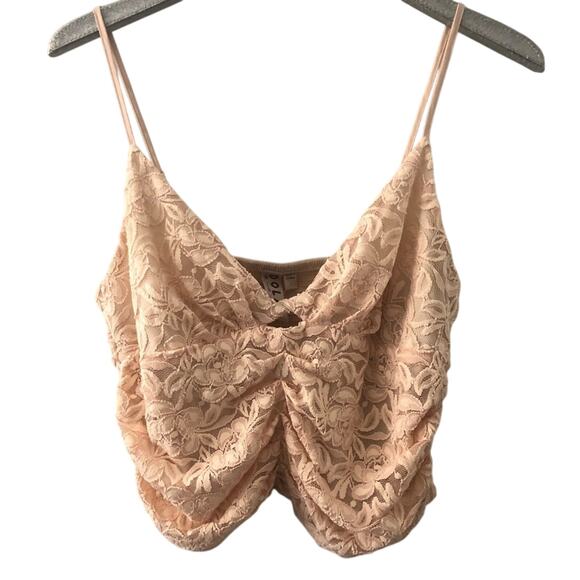 Anthropologie Dolan Left Coast Floral Lace Cut Out Tank NEW - Picture 1 of 11